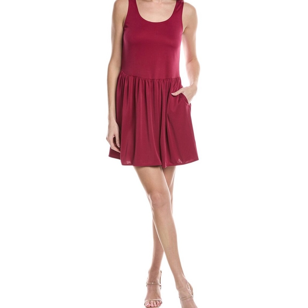 Rebecca Taylor Ruched Skirt Tank Mini Dress